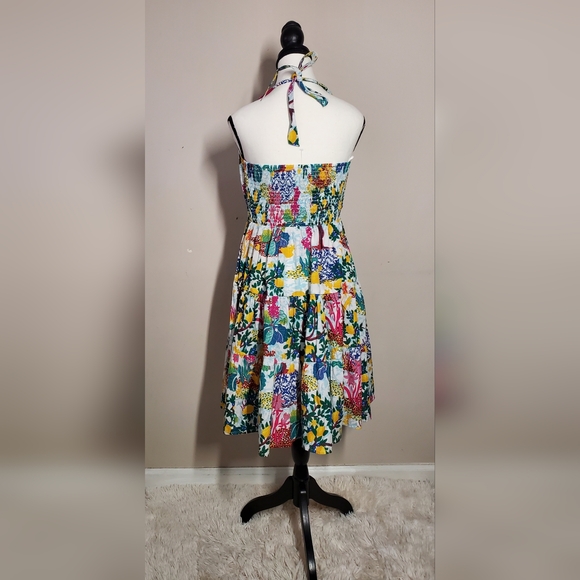 Anthropologie Celandine × Daniella Manini Tiered Bustier Halter Mini Dress Sz S - Picture 8 of 14